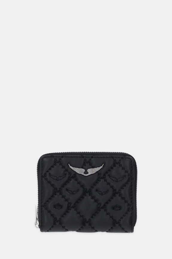 ZADIG&VOLTAIRE portfel skórzany skóra licowa czarny LWSG03698