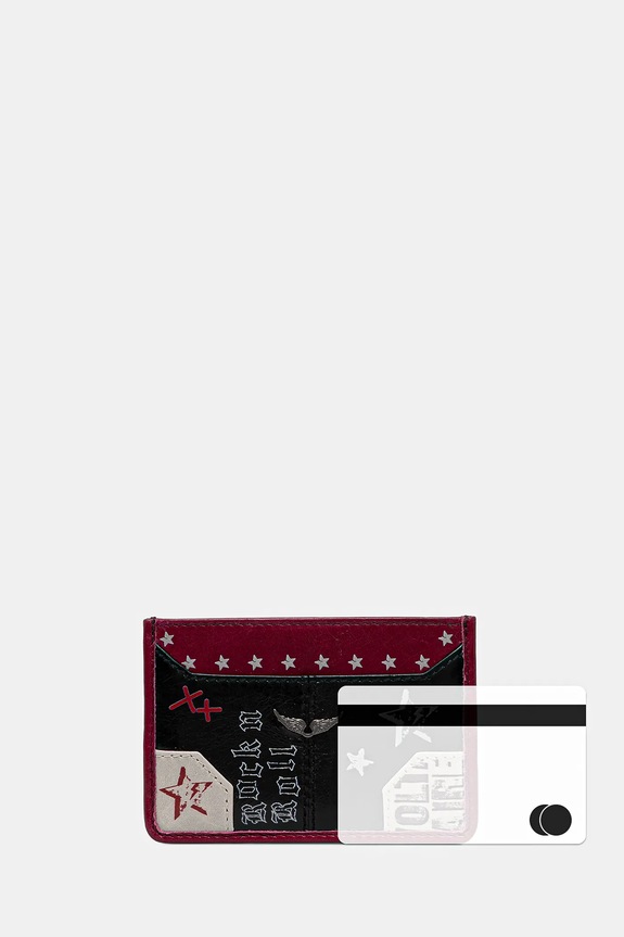 Akcesoria ZADIG&VOLTAIRE etui na karty skórzane LWSG03718 czarny