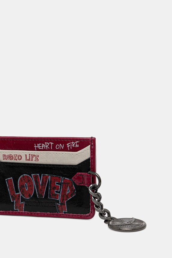 ZADIG&VOLTAIRE etui na karty skórzane LWSG03718 czarny AW25