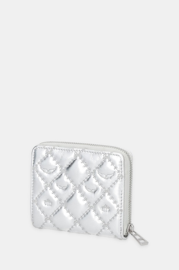 Kožená peňaženka ZADIG&VOLTAIRE LWSG03721 strieborná AW25