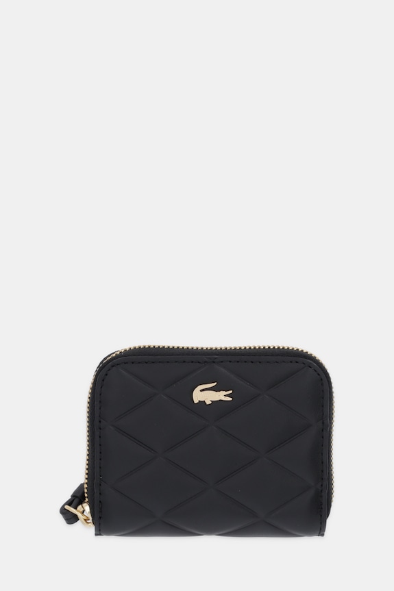 Кожаный кошелек Lacoste кожа чёрный NF5120EE