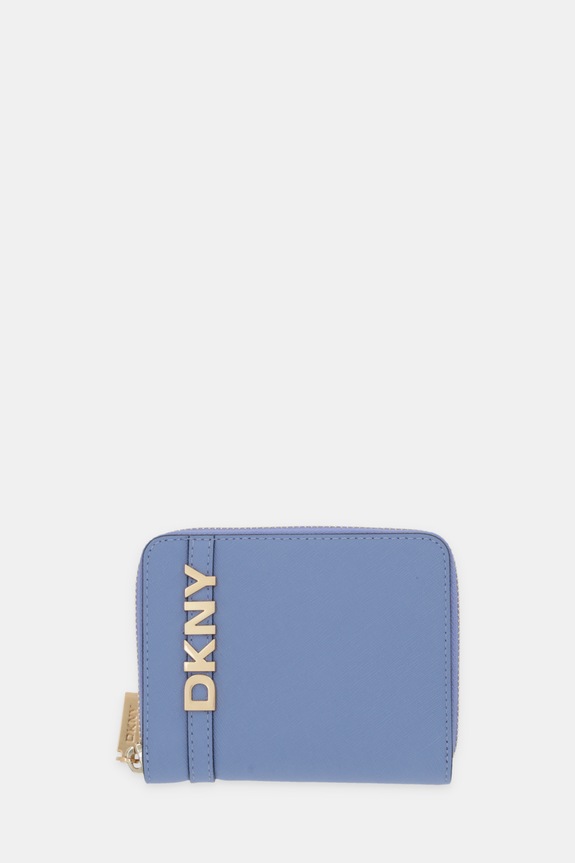Кожаный кошелек Dkny кожа голубой R521KM25