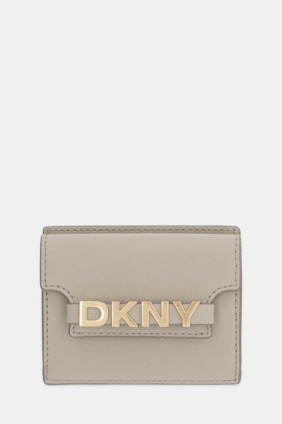 Kožená peňaženka Dkny usňová koža béžová R52ZKM22