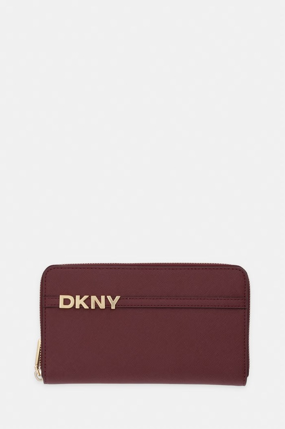 DKNY Πορτοφόλι γυναικείο δερμάτινο μπορντό R521KM28