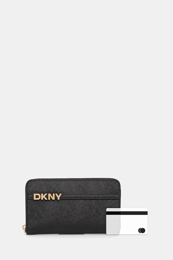 DKNY portofel de damă din piele R521KM28 negru