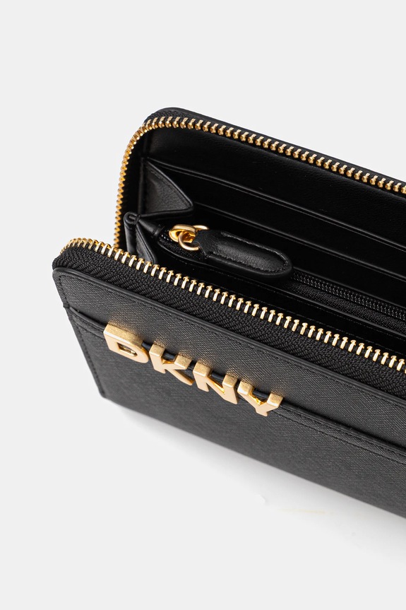 Accesorii DKNY portofel de damă din piele R521KM28 negru