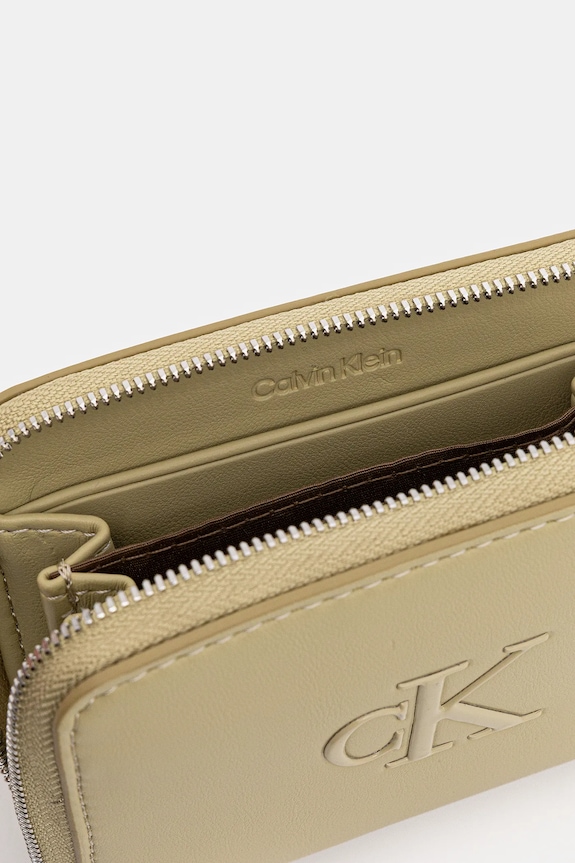 Αξεσουάρ Πορτοφόλι Calvin Klein LV04F1026G μπεζ