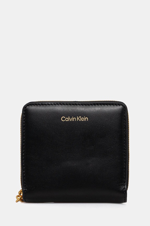 Calvin Klein pénztárca sima fekete LV04F1044G