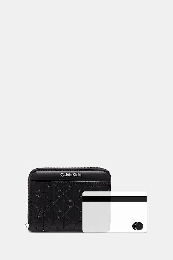 Calvin Klein bőr pénztárca LV04F1081G fekete
