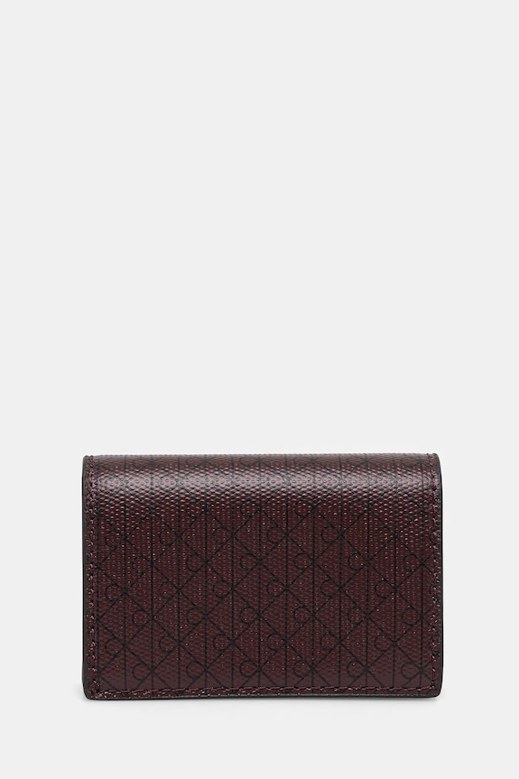 Πορτοφόλι Calvin Klein απομίμηση λείου δέρματος μωβ LV04F1083G