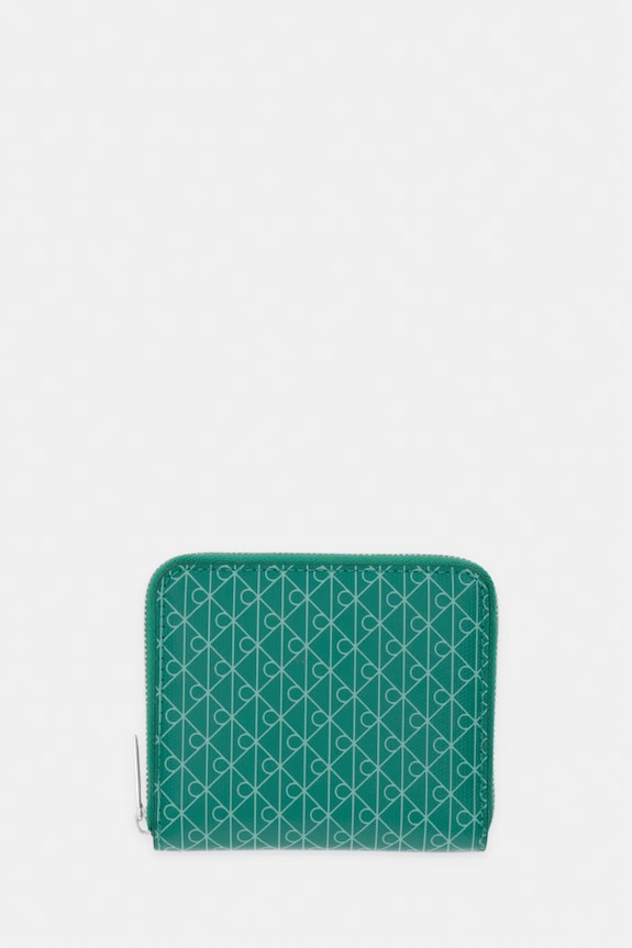 Calvin Klein portfel damski zielony LV04F1089G