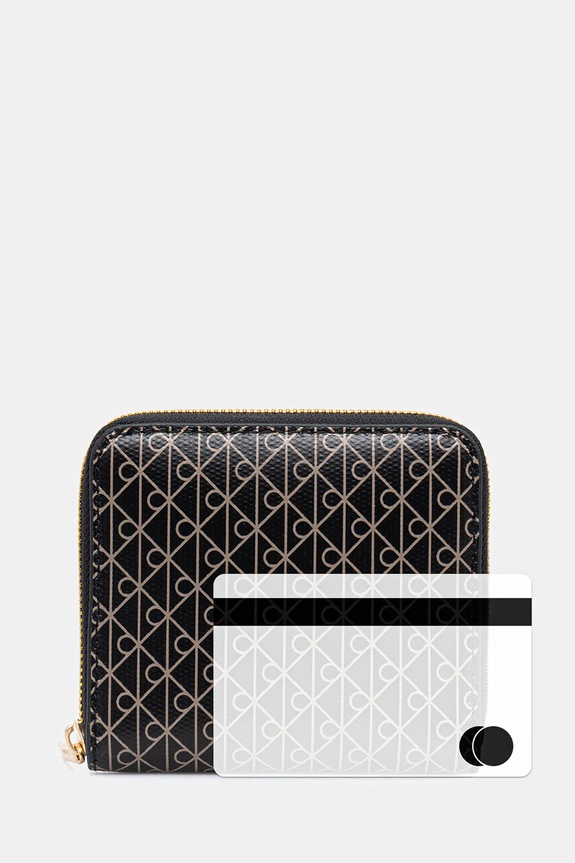 Calvin Klein portofel de damă LV04F1089G negru
