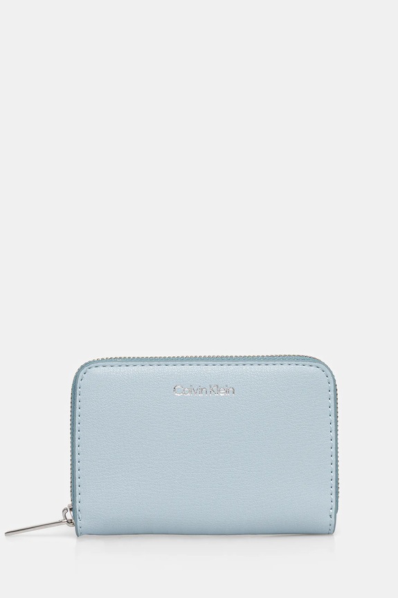 Calvin Klein portfel imitacja skóry licowej niebieski LV04F1091G