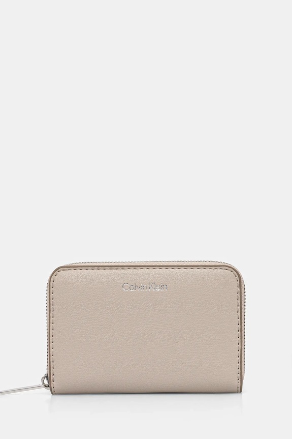 Novčanik Calvin Klein bez uzorka bež LV04F1091G