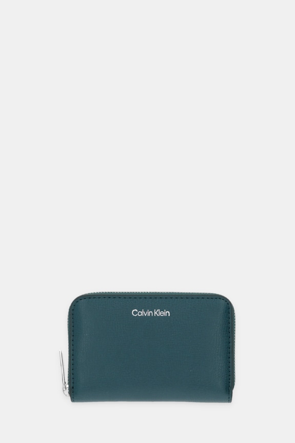 Πορτοφόλι Calvin Klein απομίμηση λείου δέρματος τιρκουάζ LV04F1091G