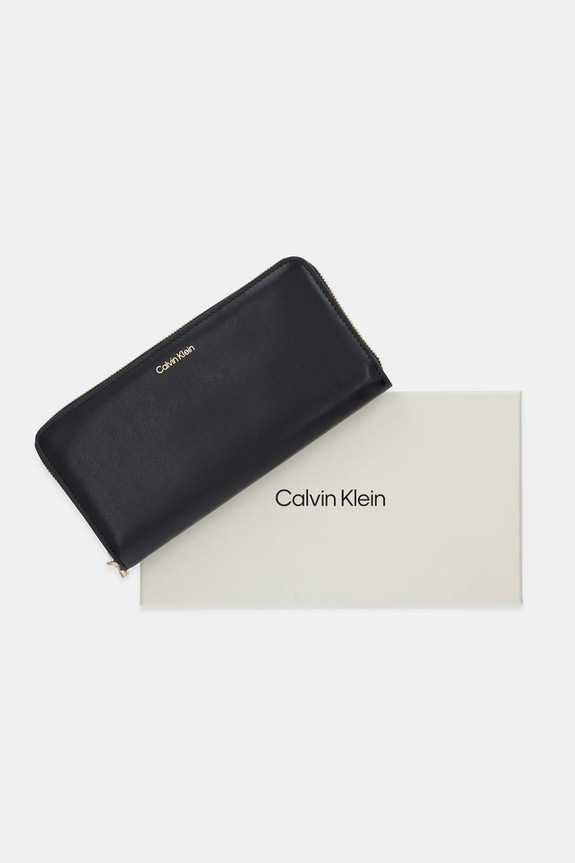 Δερμάτινο πορτοφόλι Calvin Klein LV04F1093G μαύρο