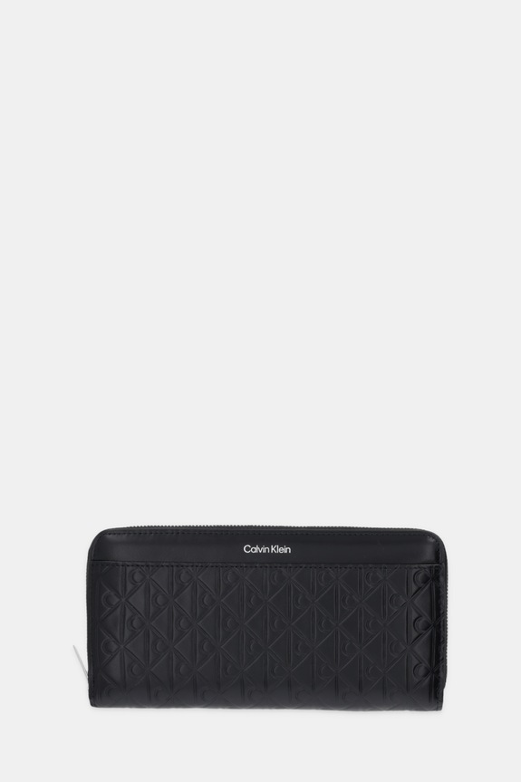 Kožená peňaženka Calvin Klein usňová koža čierna LV04F1097G