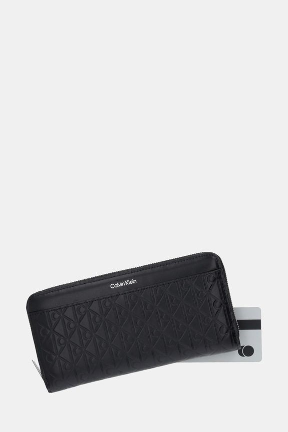 Kožená peňaženka Calvin Klein čierna LV04F1097G