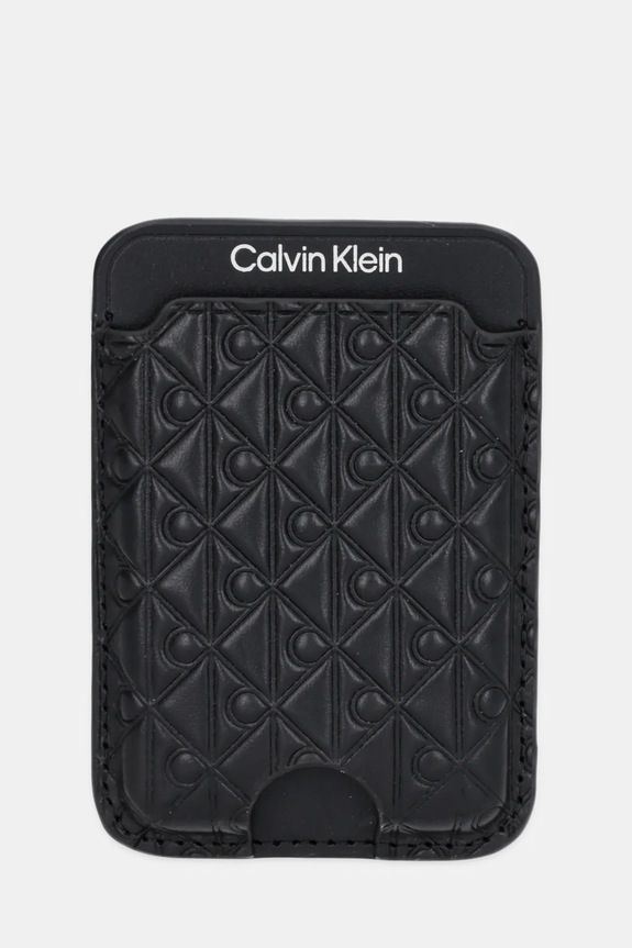 Δερμάτινη θήκη για κάρτες Calvin Klein θήκη για κάρτες μαύρο LV04F1100G