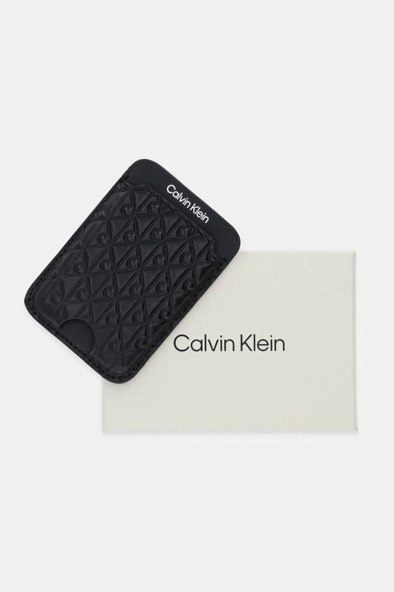 Αξεσουάρ Δερμάτινη θήκη για κάρτες Calvin Klein LV04F1100G μαύρο