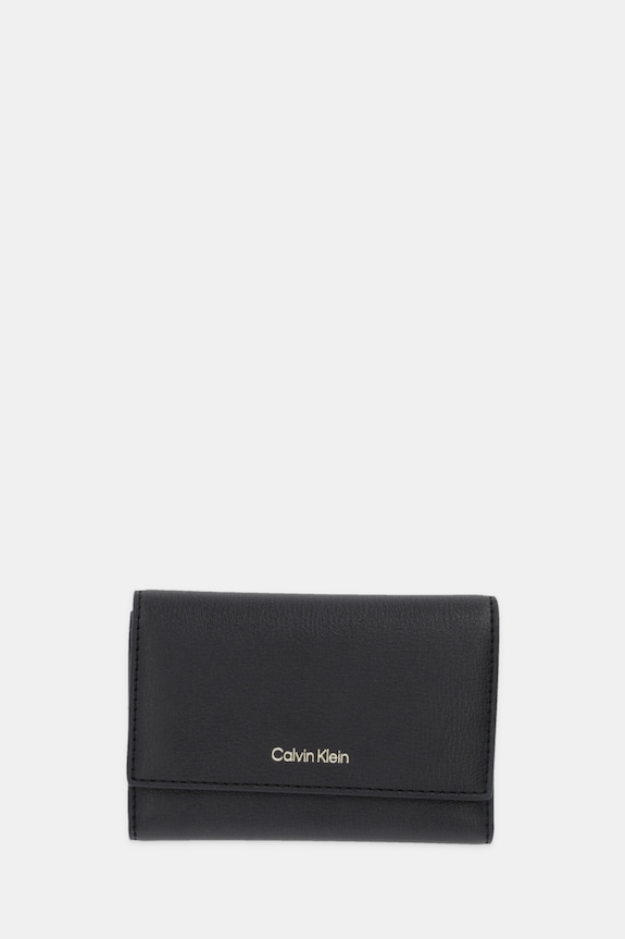 Calvin Klein portfel damski z imitacji skóry imitacja skóry licowej czarny LV04F1117G