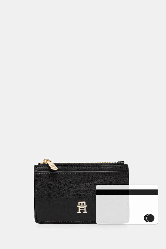 Πορτοφόλι Tommy Hilfiger μαύρο AW0AW17735