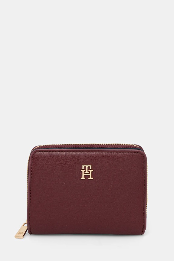 Peňaženka Tommy Hilfiger imitácia kože burgundské AW0AW17742