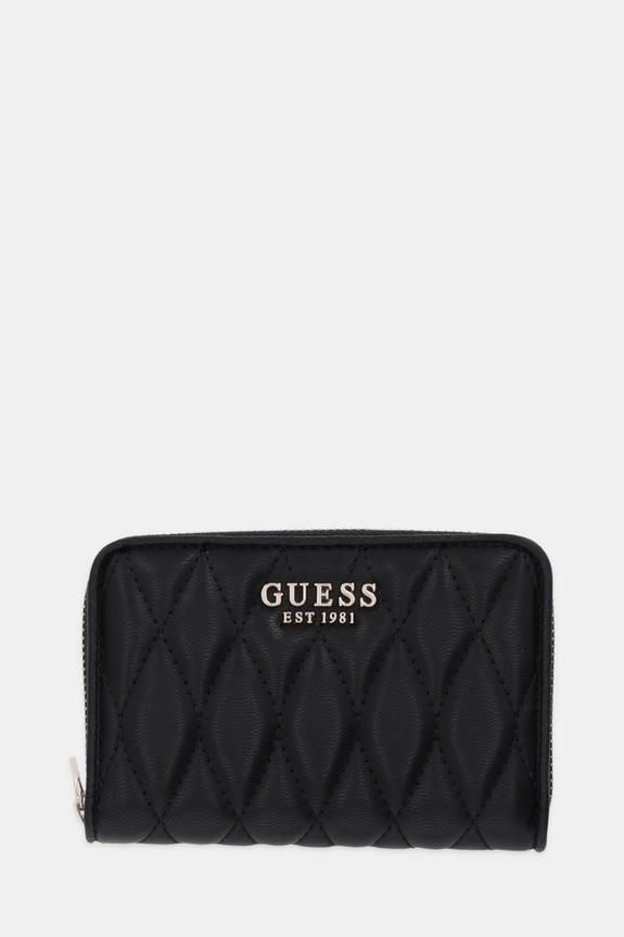 Guess portfel VALLA imitacja skóry licowej czarny SWQG81.22140