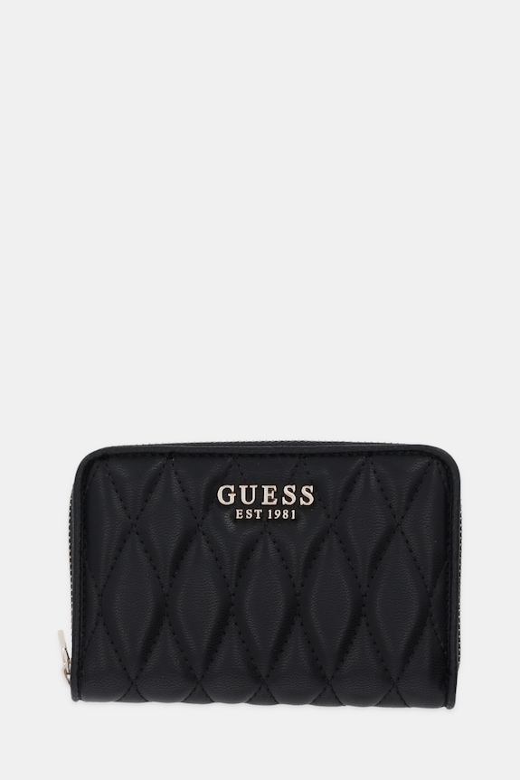 Guess portfel VALLA imitacja skóry licowej czarny SWQG81.22140