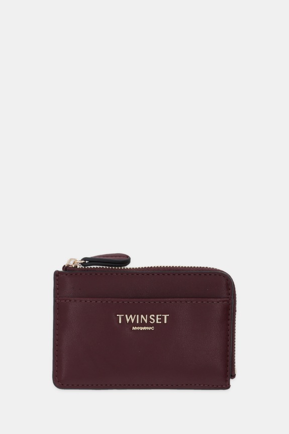 Twinset portfel imitacja skóry licowej fioletowy 252TL8020