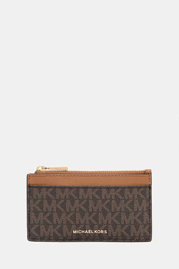 Peňaženka MICHAEL Michael Kors imitácia kože hnedá 32F5GJ6D8B