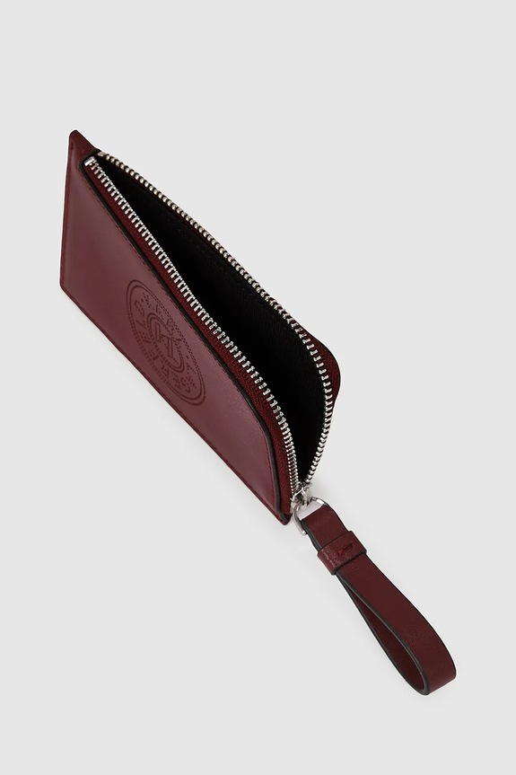 Αξεσουάρ Δερμάτινο πορτοφόλι Karl Lagerfeld IKON A4W32024 μπορντό