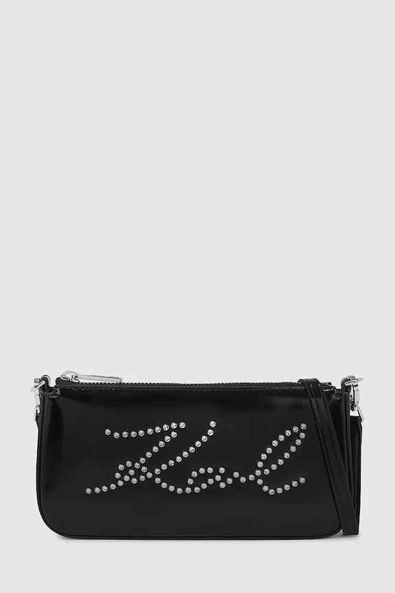 Torba Karl Lagerfeld K/SIGNATURE natpis crna A4W32043