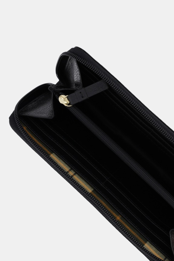 Аксесуари Шкіряний гаманець Barbour LLG0038 чорний