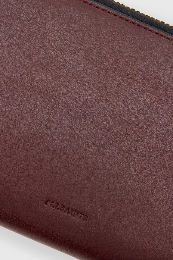 Δερμάτινο πορτοφόλι AllSaints TRAVEL W276XD κόκκινο