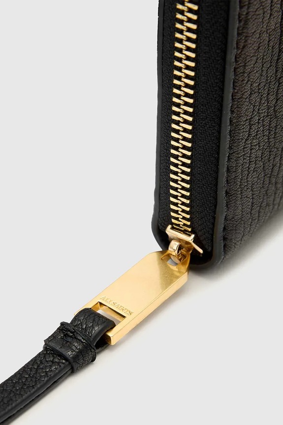 Кожаный кошелек AllSaints TRAVEL W277XD чёрный