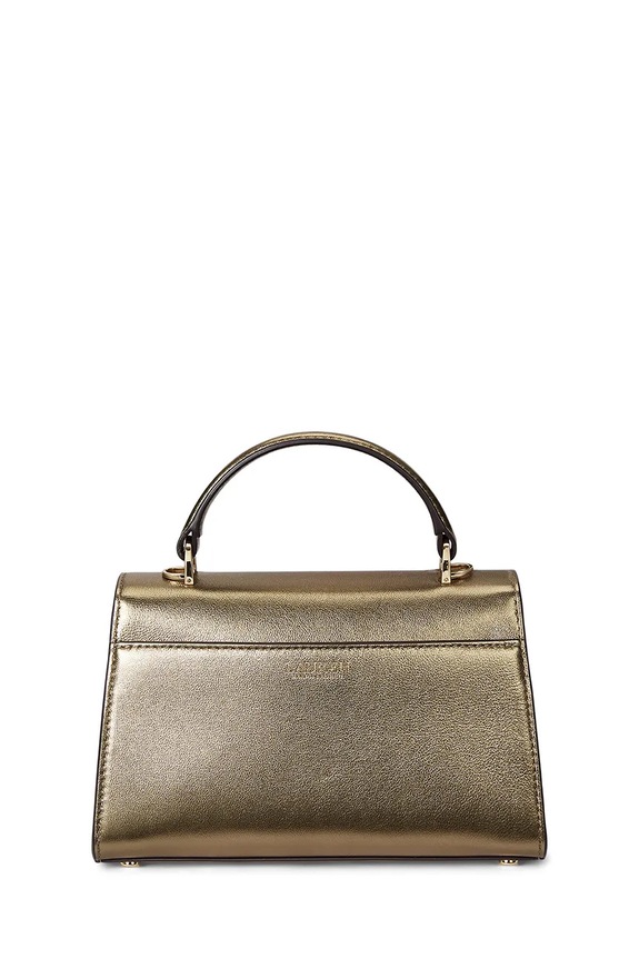 Akcesoria Lauren Ralph Lauren torebka skórzana 431P02413 złoty