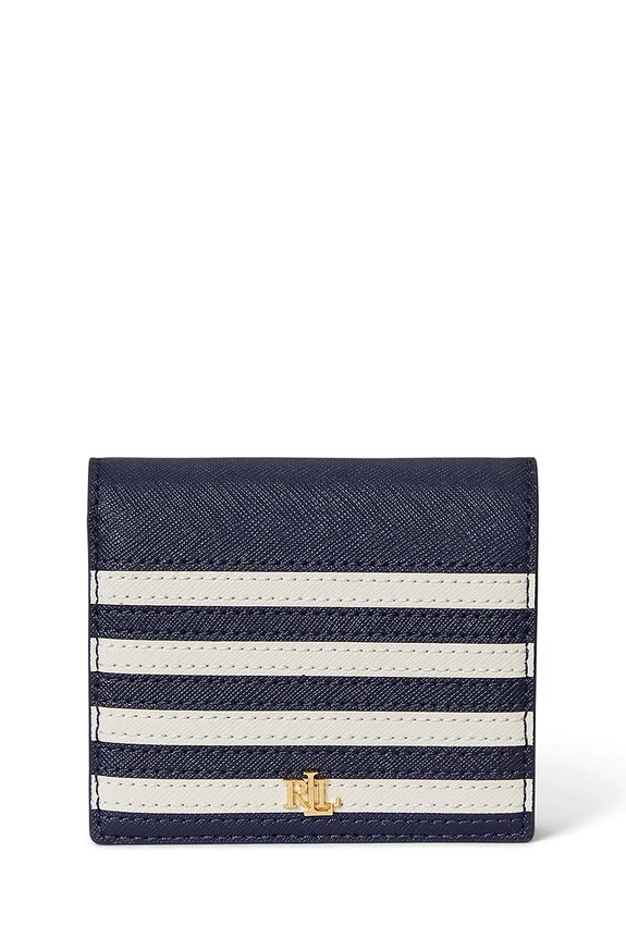 Lauren Ralph Lauren portfel skórzany skóra licowa granatowy 432962113