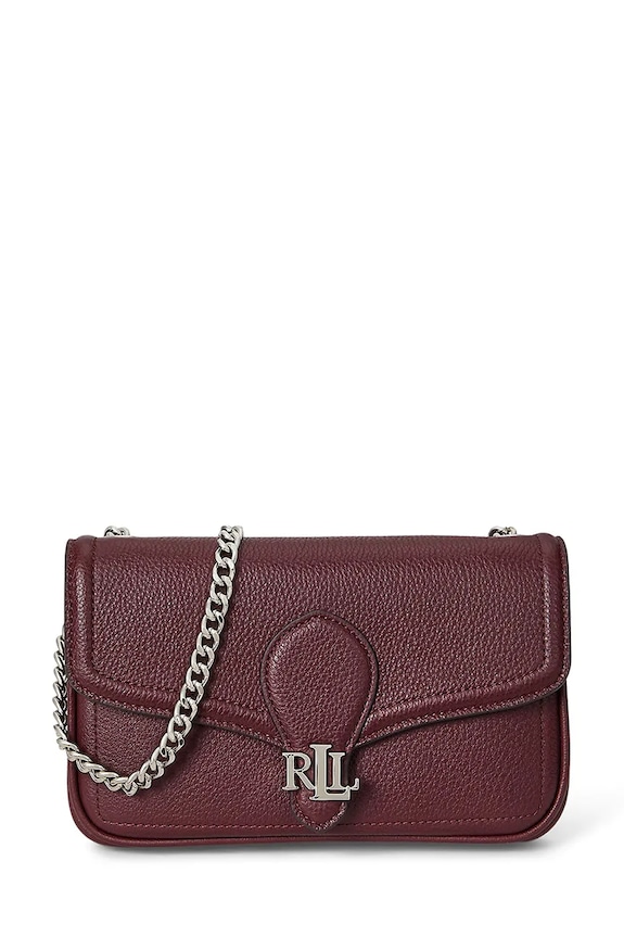 Kožená peňaženka Lauren Ralph Lauren usňová koža burgundské 432977374
