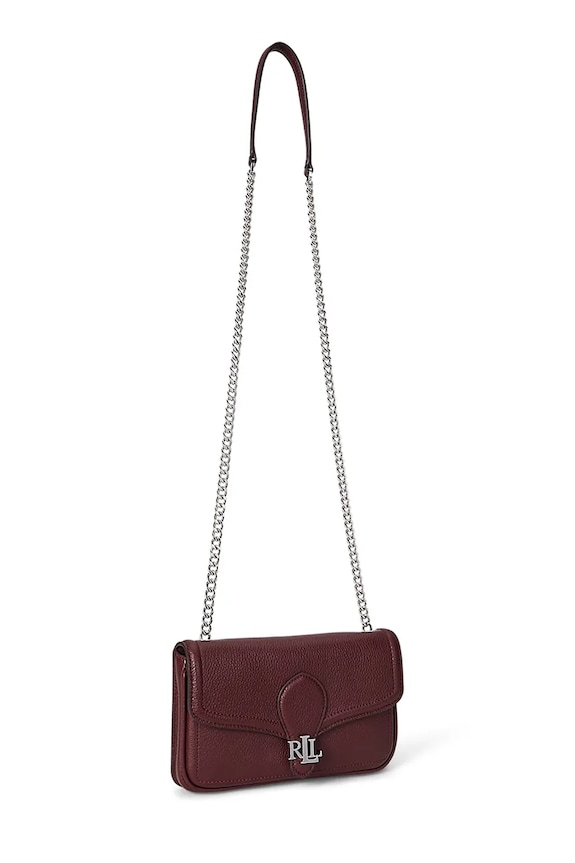 Kožená peňaženka Lauren Ralph Lauren 432977374 burgundské AW25