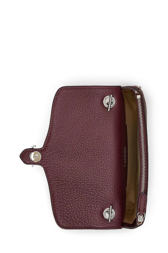 Kožená peňaženka Lauren Ralph Lauren burgundské 432977374