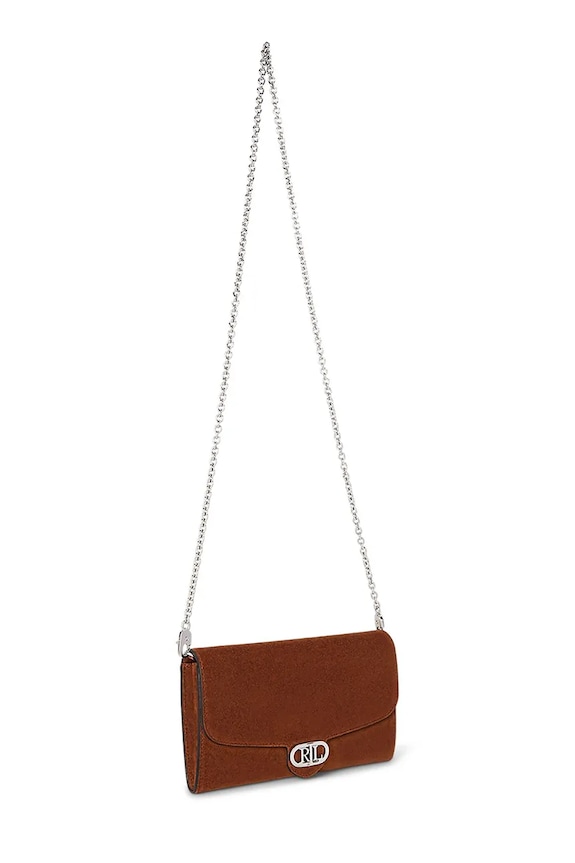 Pisemska torbica iz semiša Lauren Ralph Lauren 432980761 rjava AW25