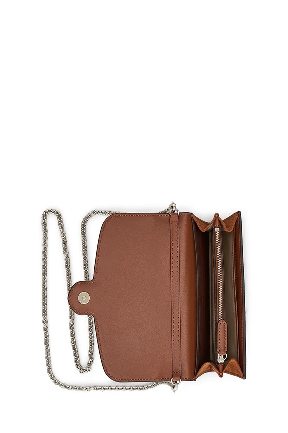 Pisemska torbica iz semiša Lauren Ralph Lauren 432980761 rjava