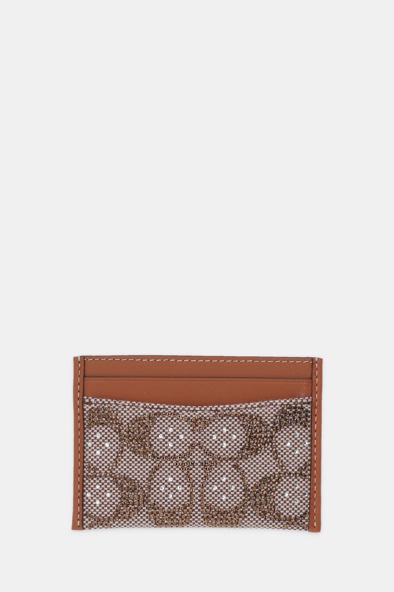 Coach carcasa din piele husă de card maro CCD08