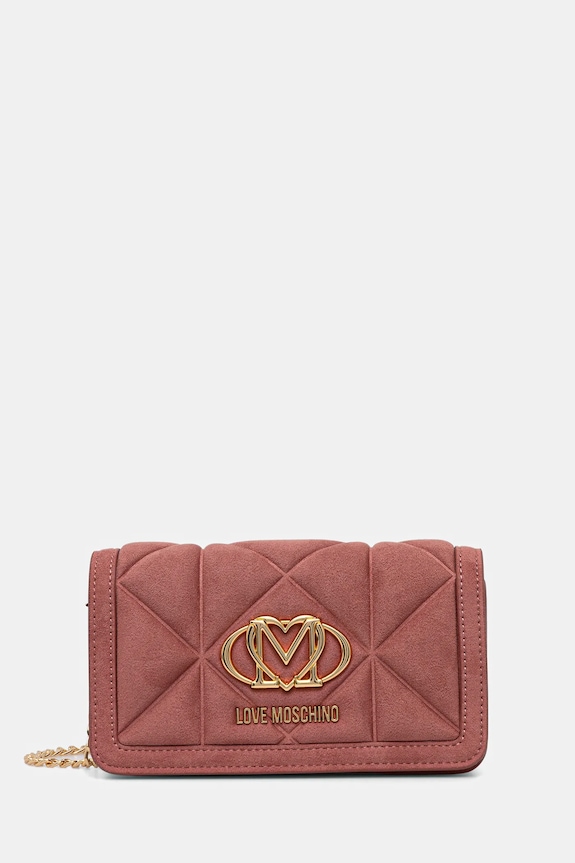 Kabelka Love Moschino nášivka červená JC5640PP0NKE0611