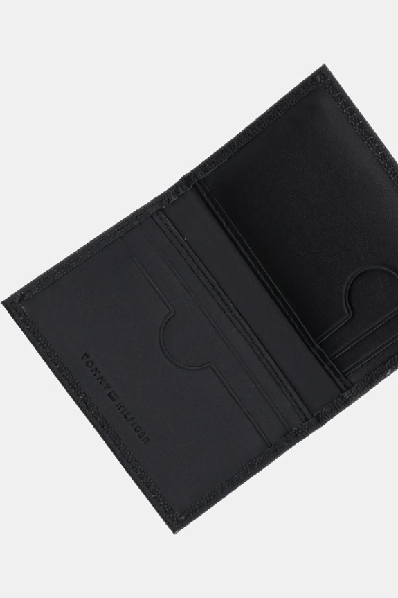 Kožni etui za kartice Tommy Hilfiger crna AM0AM13522