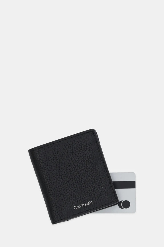 Accesorii Calvin Klein portofel de piele LV04D1027G negru