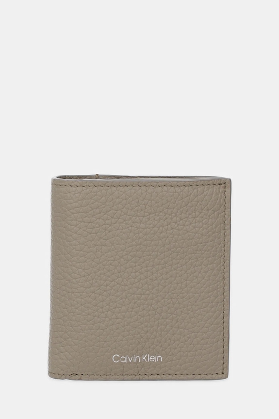 Kožni novčanik Calvin Klein bez uzorka smeđa LV04D1029G