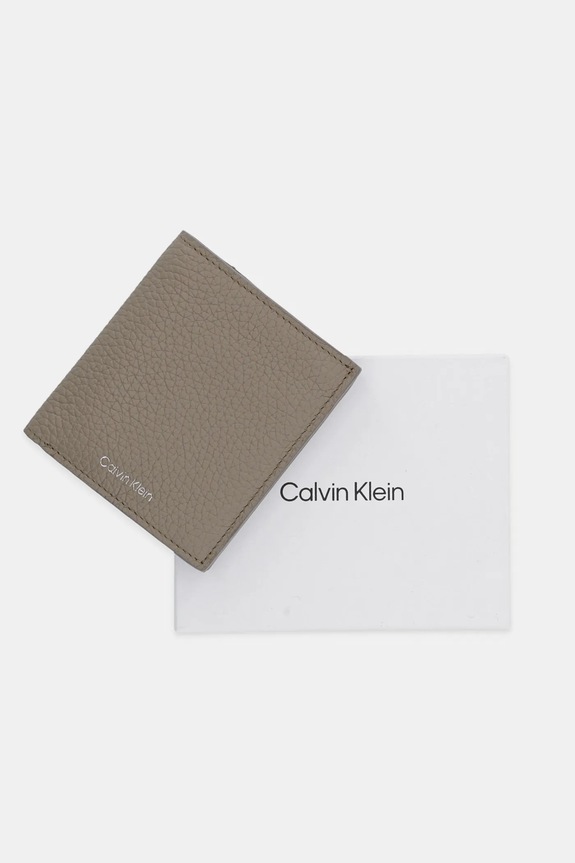 Kožni novčanik Calvin Klein LV04D1029G smeđa