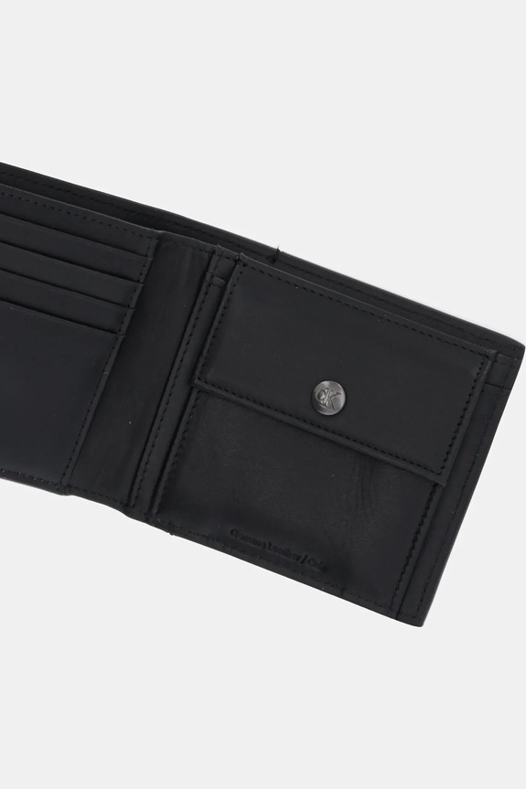 Calvin Klein portfel skórzany czarny LV04G1072G